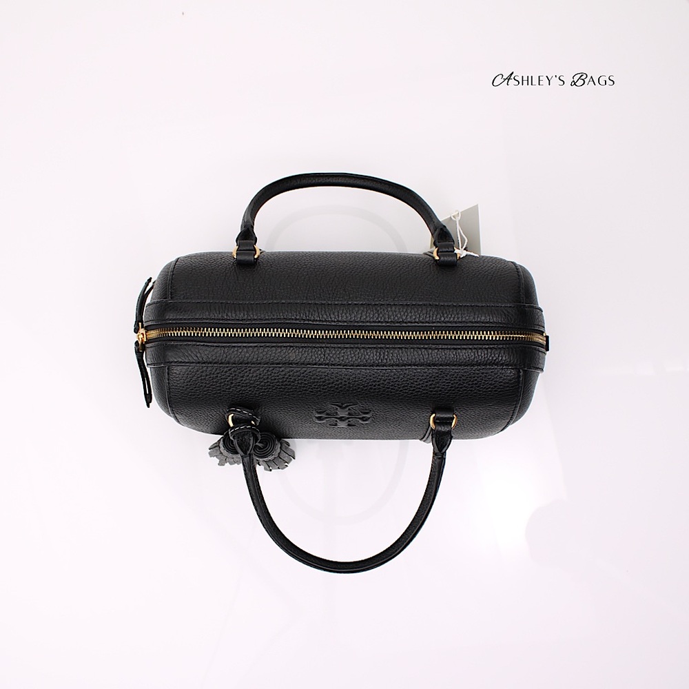Tory Burch Thea Satchel Crossbody In Black - Picture 7 of 11
